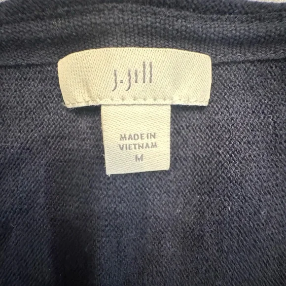 J. Jill Blue Fringe-Hem Relaxed Tunic Top - Picture 5 of 8